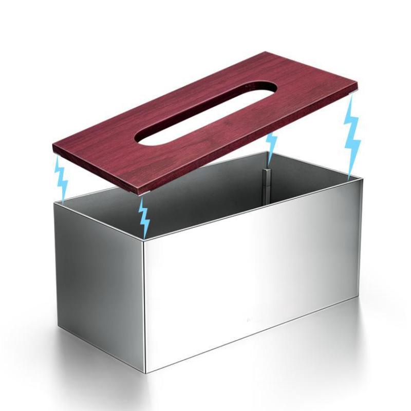 Mirror Stainless Steel Rectangular Tissue Box, Living Room Tissue Storage Box, Kitchen Dining Table Decoration, Napkin Holder