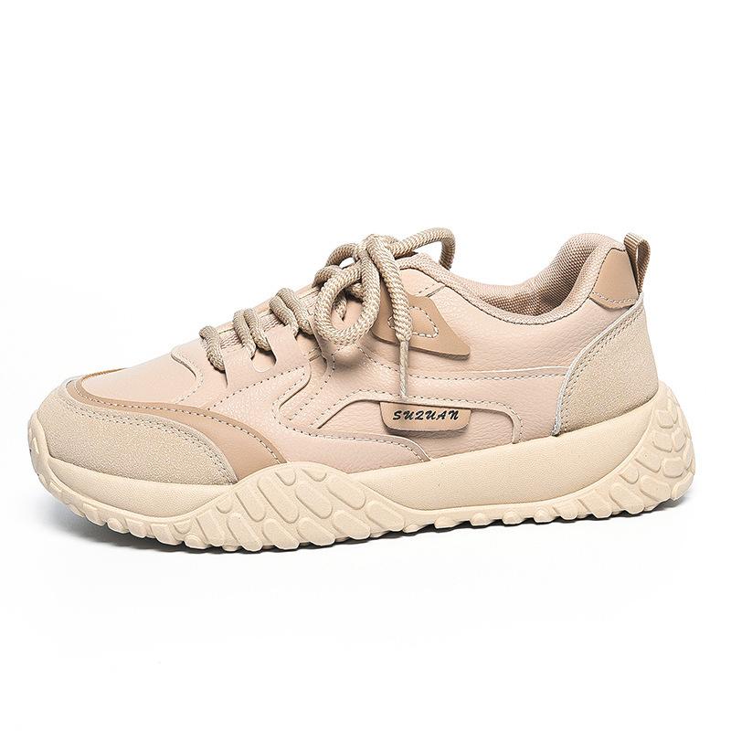 

K leather sneakers new autumn maternity shoes non-slip lightweight German training shoes 35 хаки