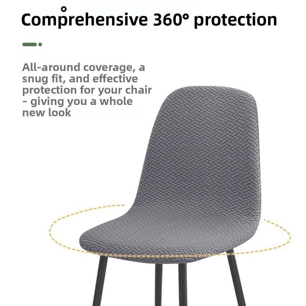 Soft High Back Dining Chair Cover Elastic Spandex Stretch Jacquard Jacquard Chair Cover Slipcover Kitchen Chair Cover Kitchen