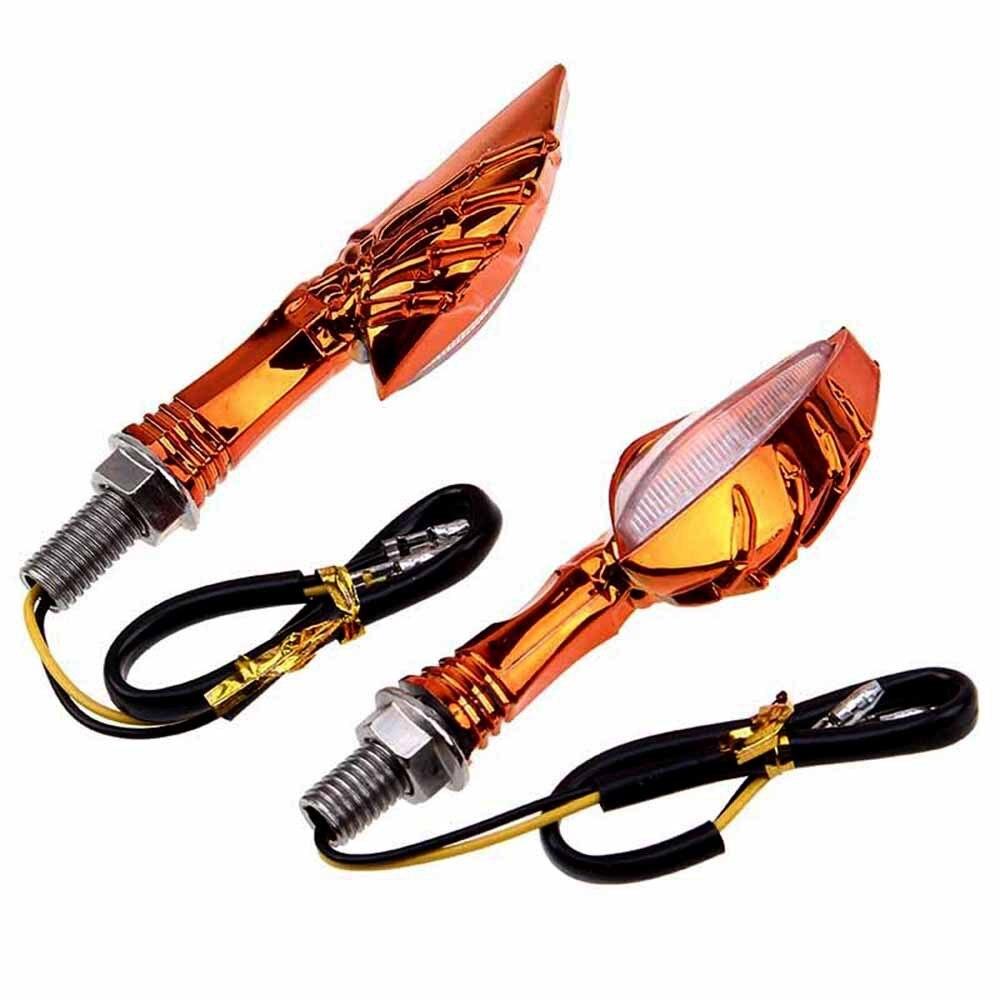 1 Pair Motorcycle Turn Signals Light LED Tail Lights Indicators for Motorbike Tail Light Custom For 10MM Moto Model