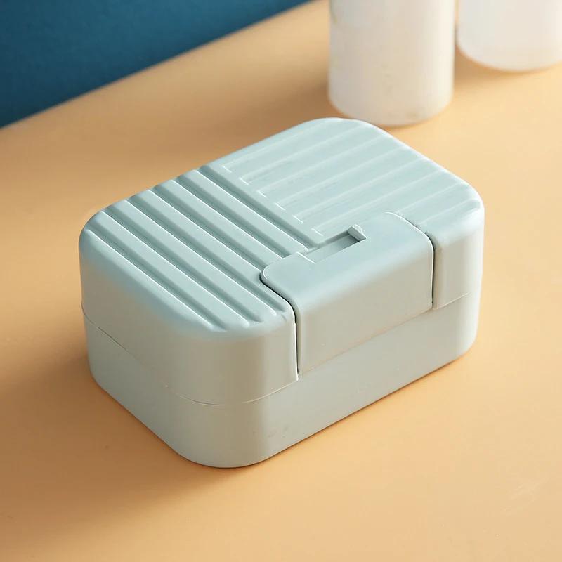 Bathroom Outdoor Soap Dish - Travel Soap Plate With Lid, Portable Lock Sealed Soap Organizer Case, Soap Storage Box