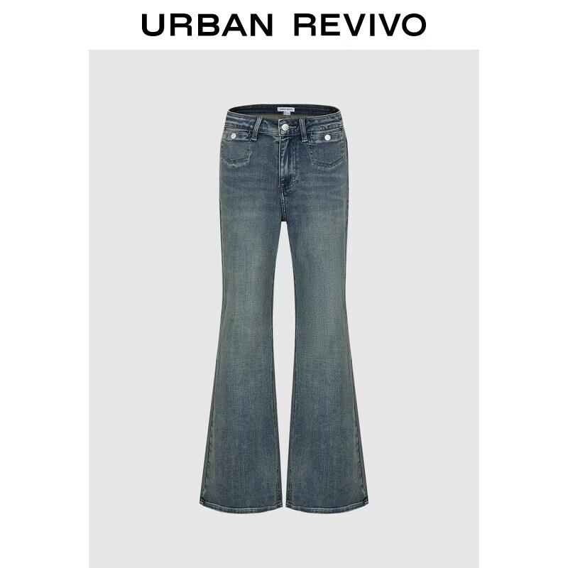 UR 2026 Women s Casual Retro Washed Flare Jeans 28