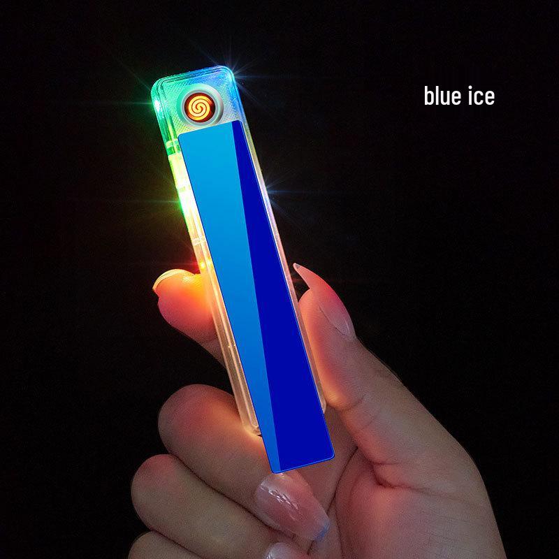USB Rechargeable Silent Ultra-Thin Mini Lighter – Trendy TikTok Style for Men