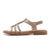 Bohemian National Style Versatile Fashion Trend Flat Sandals For Women's Elastic Straps Lightweight And Comfortable Sandals