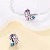 Copper-Plated Fairy Tale Town Series Charms Fit Pan Snake Bone Bracelet Diy Bead Women Jewelry Birthday Gift New In