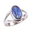 Natural Kyanite Gemstone Handmade 925 Solid Sterling Silver Gift Ring S.7 L3K45