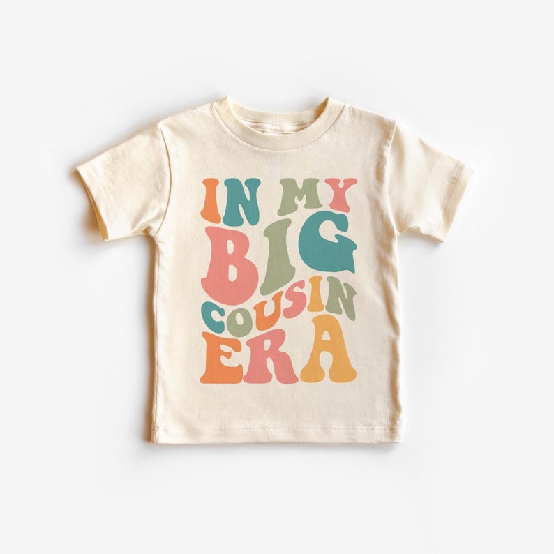 Big Cousin Era Shirt, Retro Pregnancy Announcet, Cousin Crew Tee 130