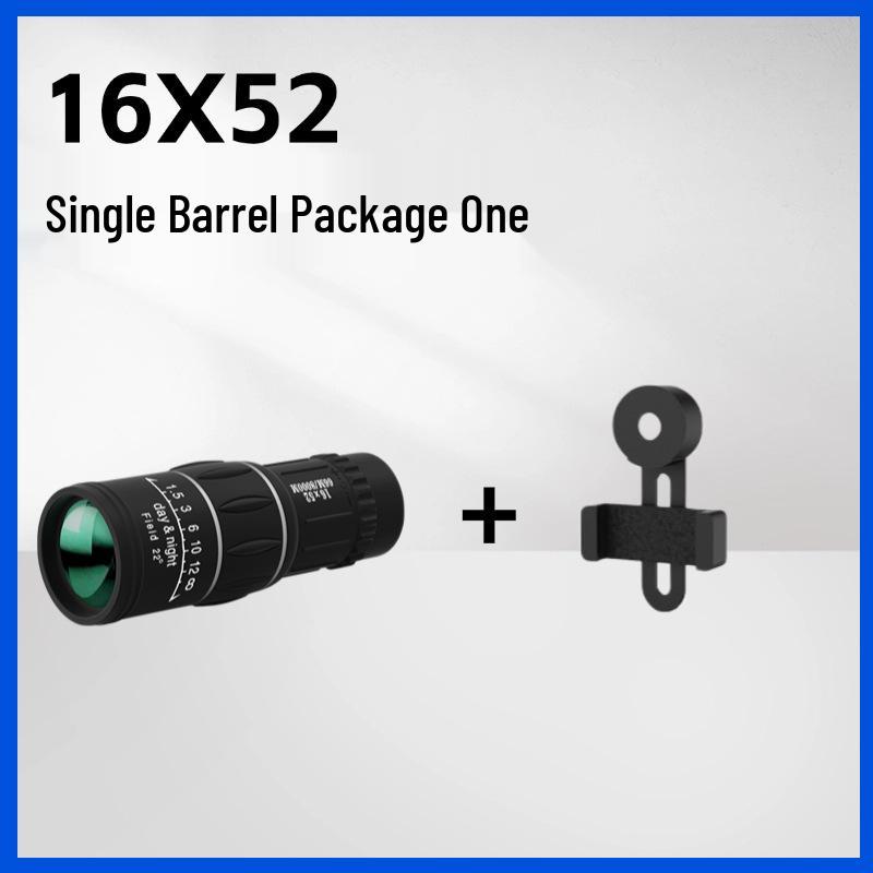 Single Barrel Telescope with HD High Magnification and Low Light Night Vision for Outdoor Concert Mobile Photography