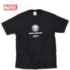EVERSOUL Marvel T-Shirt, Short Sleeve, Black Panther, Avengers, Venom, Hulk, Iron Man, Movie Gift, Men's, Black, Size L [Parallel Import]