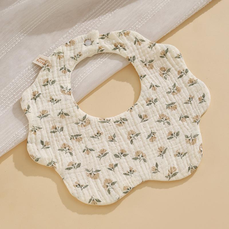 Baby Bibs Cotton Newborn Bibs Feeding Drool Bandana Saliva Towel Toddler Ruffle Floral Bib Baby Accessories