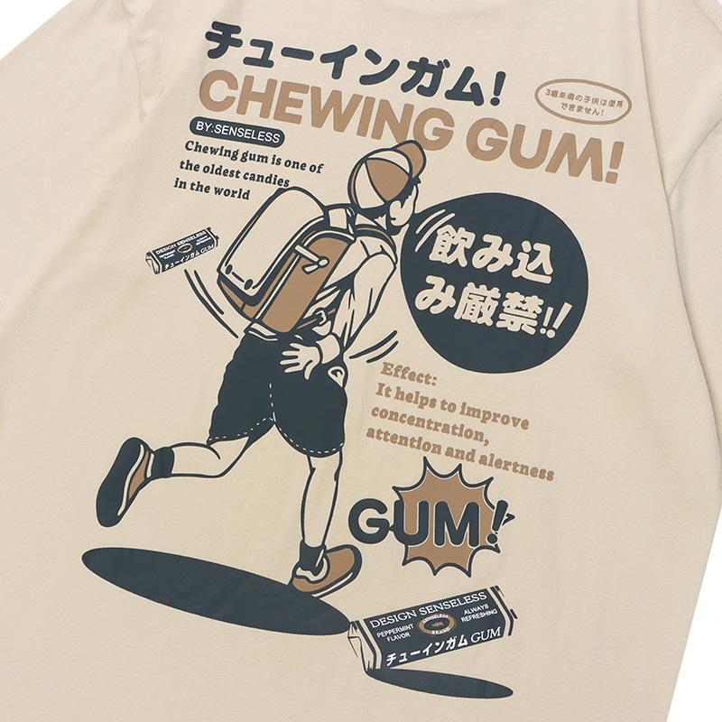 Camiseta estampada com desenho japonês Kanji