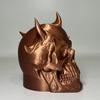 Trailer Dust Cover Horned Demon Skull Tow Cover Heavy-Duty 3D Printed One-Piece Molded Tow Bar Cap Matte Texture Trailer Accessory