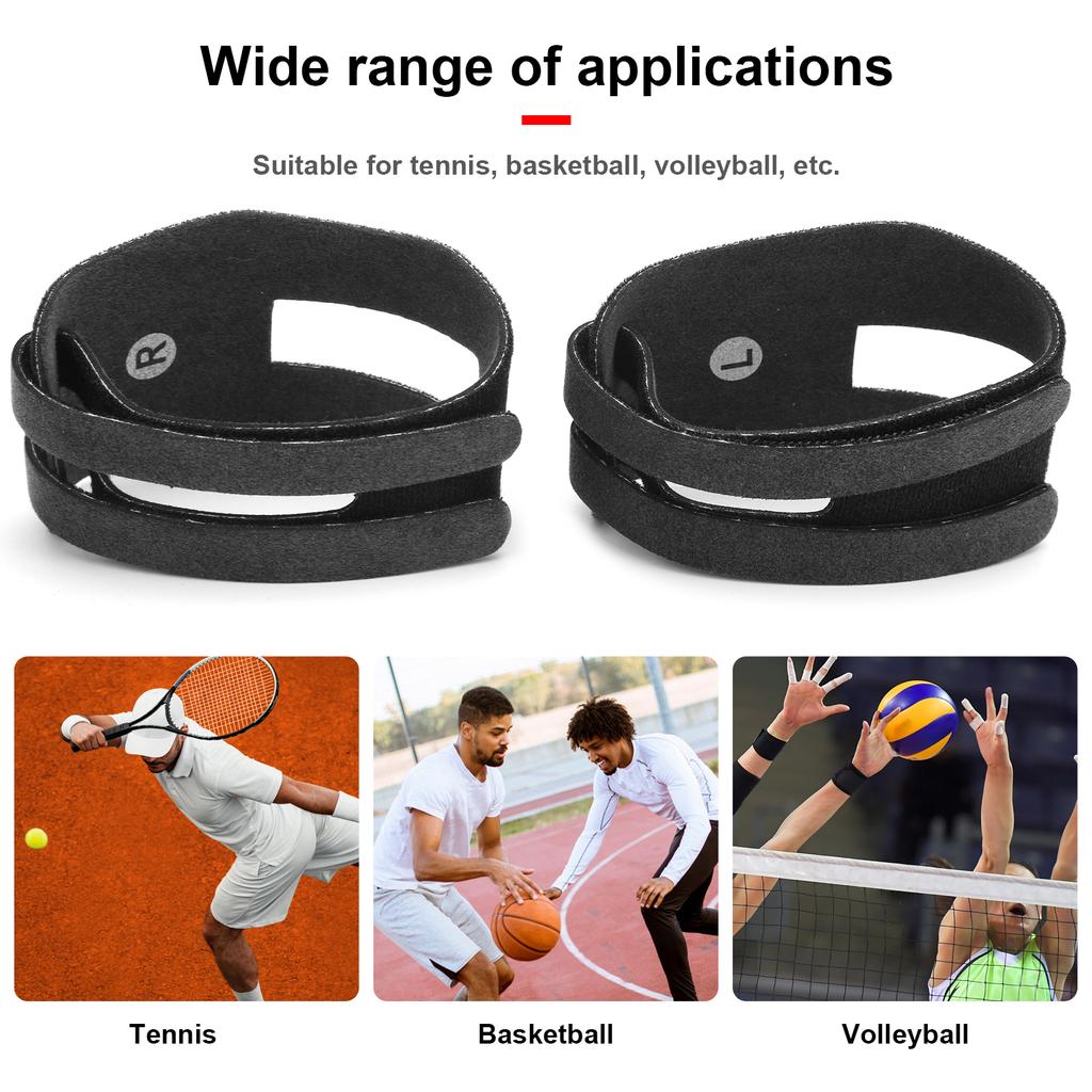 Pair Wrist Compression Strap Support Outdoor Adjustable Wristband for Fitness Equipment Supplies