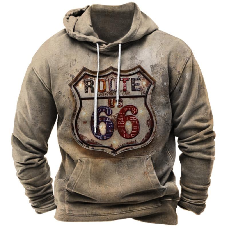 Vintage Hoodie Route 66 3d Print Hoodies Fashion Hoodies Sweatshirts Boy Women Sweats Men's Tracksuits Men Women Clothes