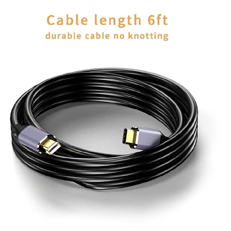 1.8M USB C To 4K @60Hz Type-C To DP Cable HBR3 Alt Mode Adapter for 2021 for MacBook Pro M1 for Mac Mini