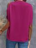 2026 Summer Women's V-Neck Off-Shoulder Top - Solid Color & Stylish