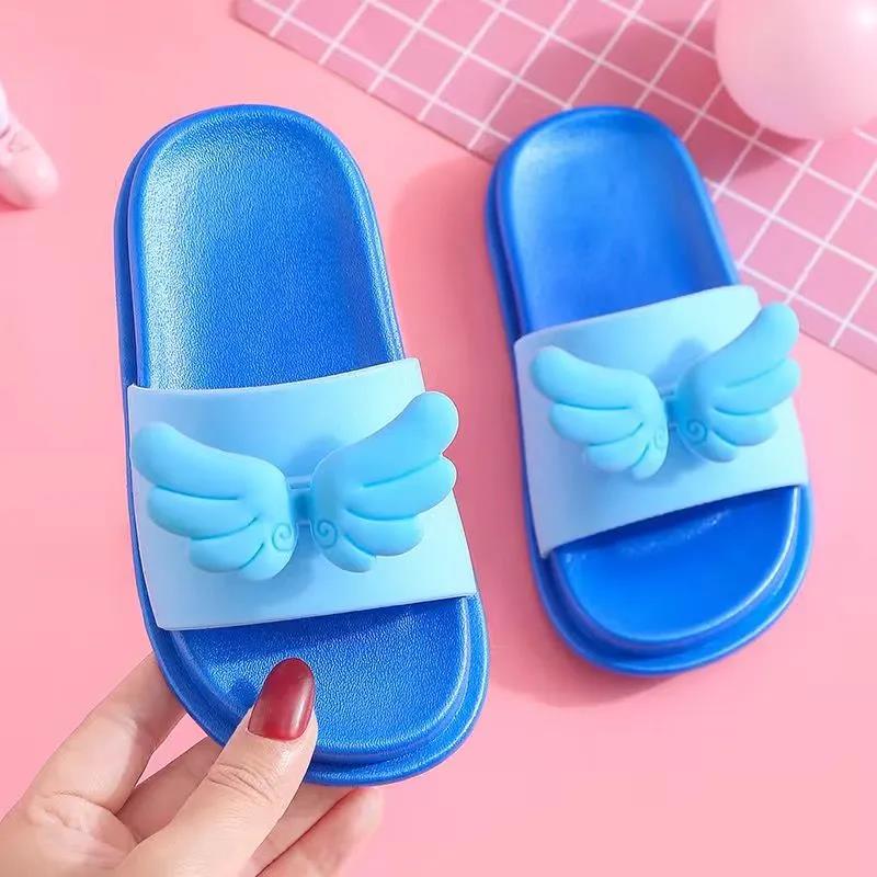 Kids Slippers In Summer Boys and Girls Soft Sole Anti-slip Slippers Indoor Shower Casual Flat  Slippers