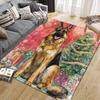 Christmas dog Home Sofa Decoration for Living Room & Bedroom, Non‑Slip Play Flannel Floor Mat for Game Room