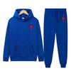 Spring Tide Brand Aml Classic Big Love Printing Men and Women the Same Couple Hooded Sweater Set