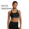 Under Armour HeatGear Soft Comfortable Letter Print Sports Bra Women underwear Black 1387231-001