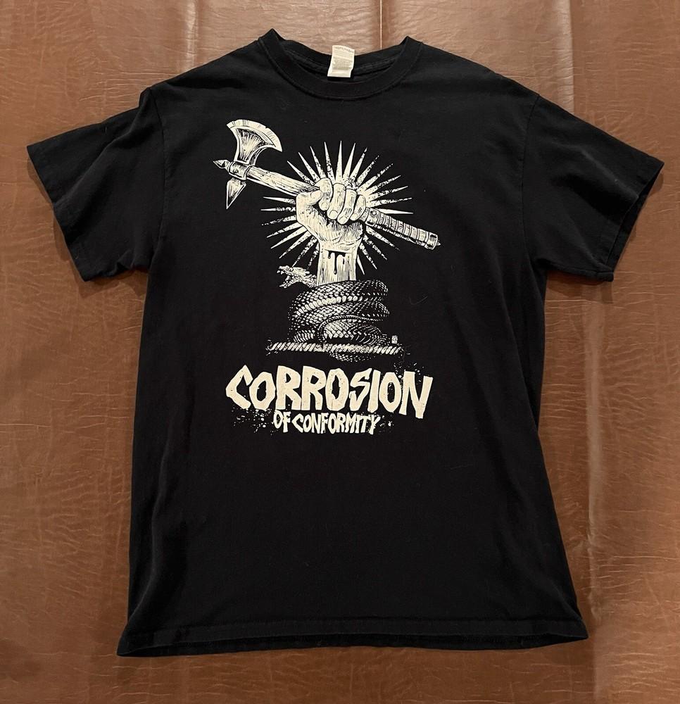 

Corrosion of Conformity Band Black Cotton Shirt Vintage All Size HRN92 Unisex T-Shirt XXL
