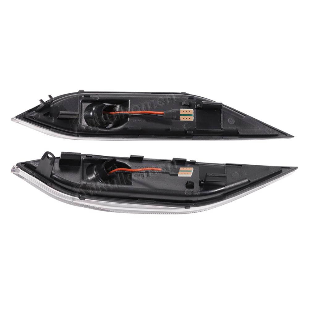 2 Adet Dinamik LED Yan İşaret Flaşörleri Sinyal Gösterge Lambaları Porsche Cayenne 958 92A 2010-2014 İçin OEM#95863107100