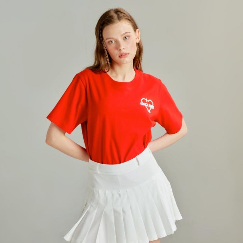 GOXO Round ShorT Sleeve T shirT Red Slice Hook