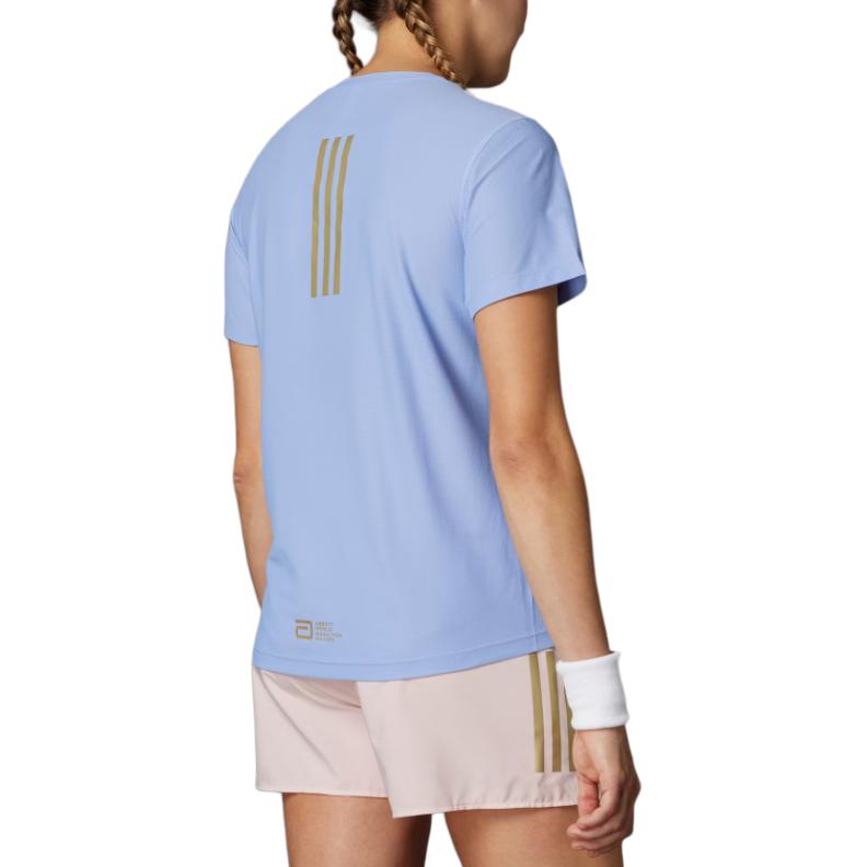New Adidas FW24 T Shirt Women's Blue JF0836