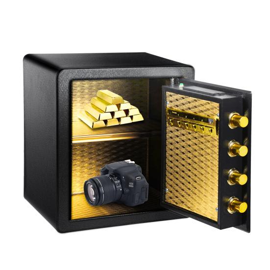 40cm Large Home Safe Anti-theft Fireproof Safe Home Document Safe Box Jewelry Deposit Safe Box Digital Security Home Safe