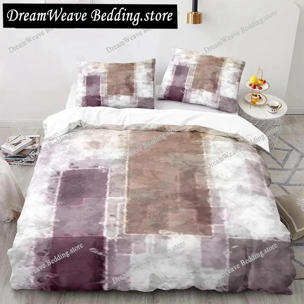 Art Green Blue Black Striped Plaid Patch Style Duvet Cover Pillow Case Bedding Set Quilt Cover Double Bed Home Textile963963