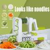 Hand-cranked Spiralizer for Veggie Noodles with 4 Blades Multifunctional Vegetable Spiralizer Foldable Fruit Slicer