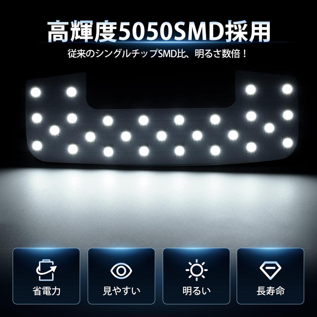 DAMETAY Jimny Sierra JB64 JB74 LED Room Lamp Set 8000K High Brightness Pure White Light Compartment Compatible Front/Second Row/Luggage