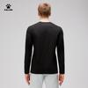 KELME Spring Cotton-Feel Quick-Dry Long Sleeve Sports T-Shirt Running Football Training Long Sleeve Sportswear Agate