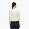 Veromoda Ruffle V-Neck Slim-Fit Knit Top