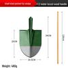 Manganese Steel Gardening Shovel - Heavy-Duty Iron Square/Pointed Head for Planting & Digging