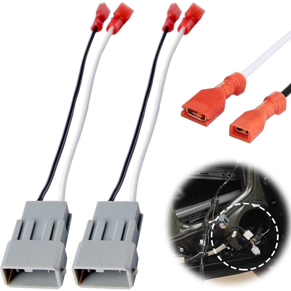 TBDBNR Car Speaker Connector Harness Adapter Set of 2 Speaker