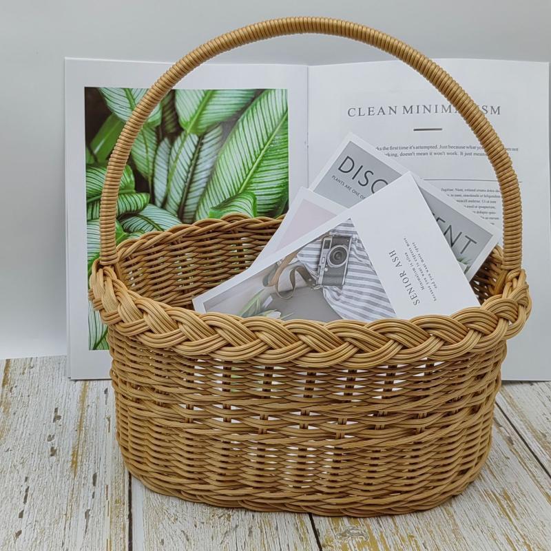 Ru Han Imitation Rattan Picnic & Storage Basket