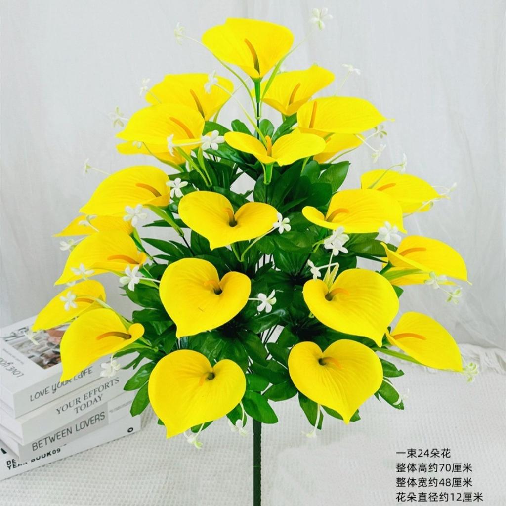 Artificial flower 24 high stalk calla lily fake flower European home decoration flower
