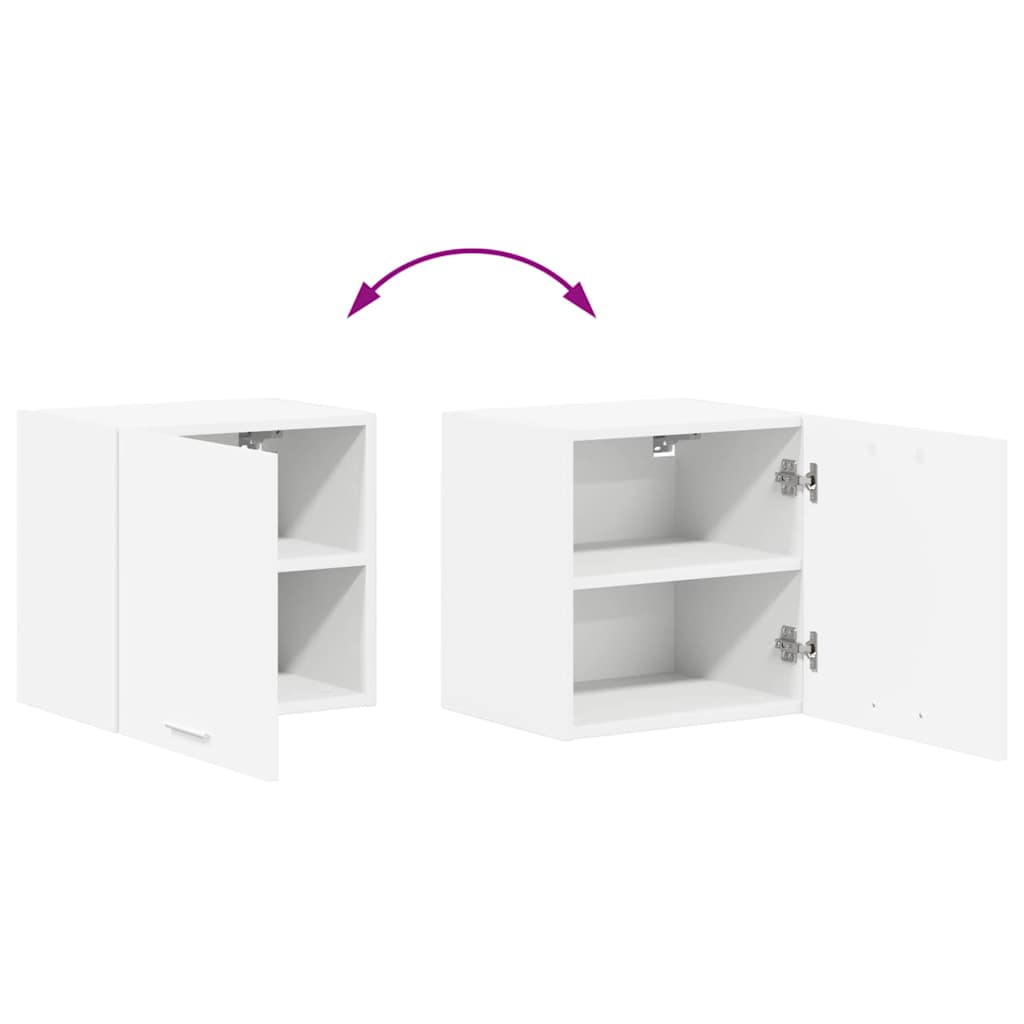Wall Mounted Cabinet with Door 2 pcs White 40 x 31 x 40 cm Particleboard