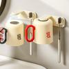 Wall-Mounted Tooth Brushing Cup No-Drill Washing Cup Cute Magnetic Mouthwash Cup