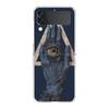 Transparent Phone Case For Samsung Galaxy Z Flip 3 4 5 6 7 Hard Folding PC Z Flip3 Flip4 Cover Scary Devil Eye Pattern