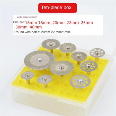 1/8"Shank Coated Rotary Grinding Head Lapidary Burr Drill Set For Dremel Rotary Tools Abrasive Tools