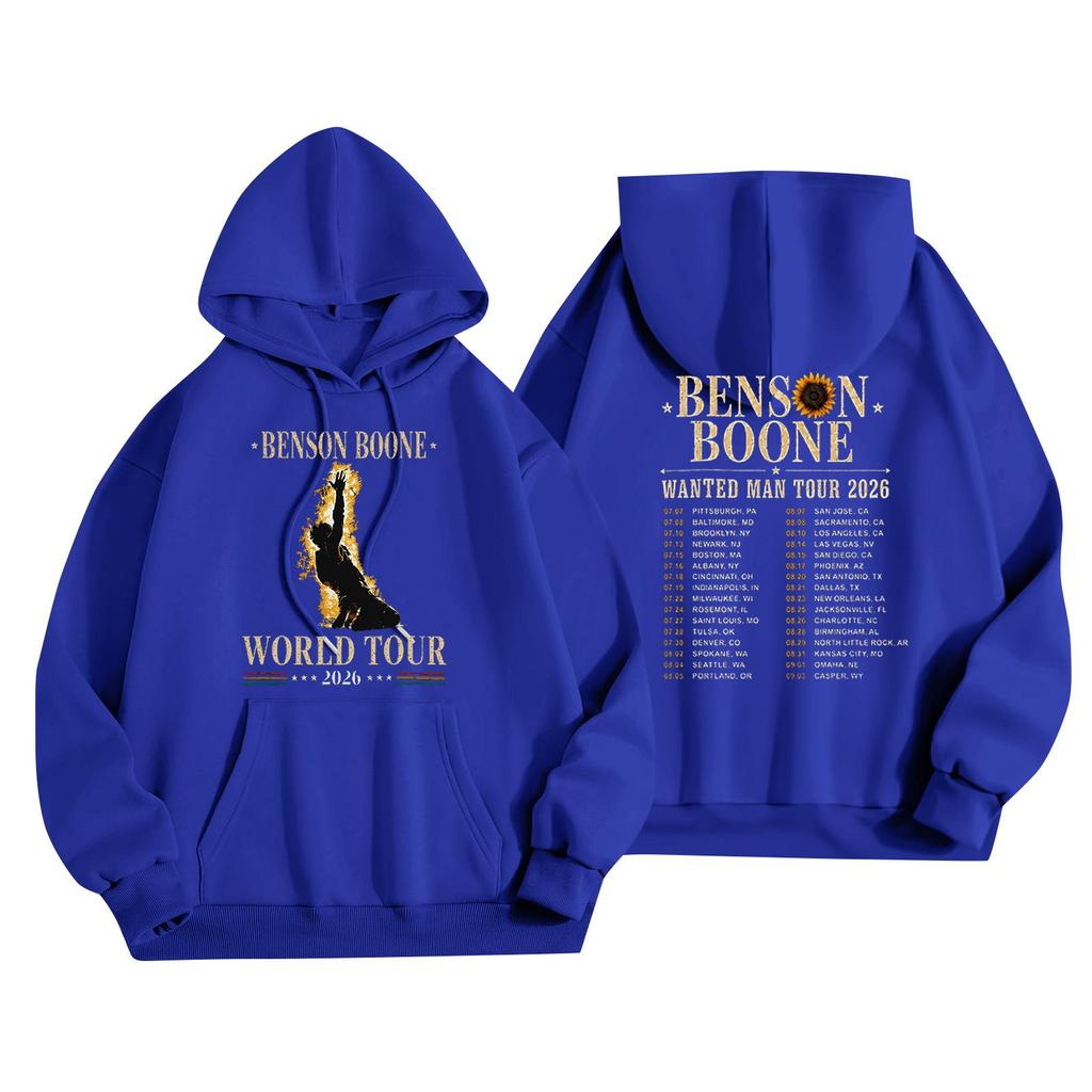 Unisex Casual Hooded Pullover Sweatshirt Long Sleeve Loose Fit Letter Print