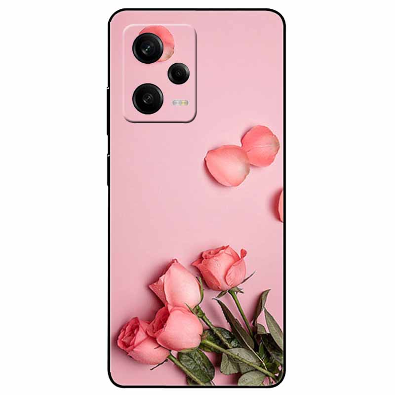 For Redmi Note 12 Pro 5G Case Note12 Covers TPU Black Silicone Starry Cover for Xiaomi Redmi Note 12 Pro+ 5G Plus Cartoon Soft