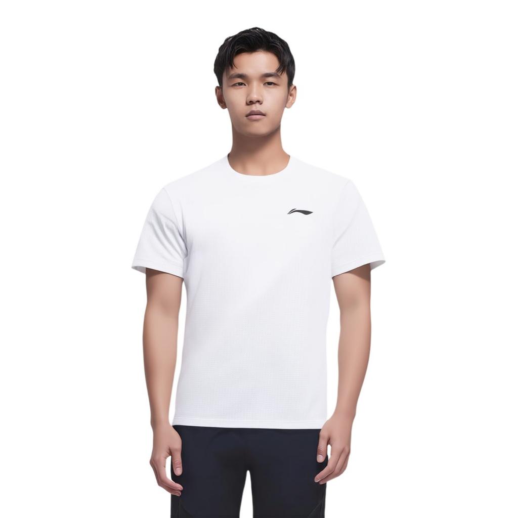 Li Ning Running Collection Running T Shirt Men's Standard White ATSV471-2