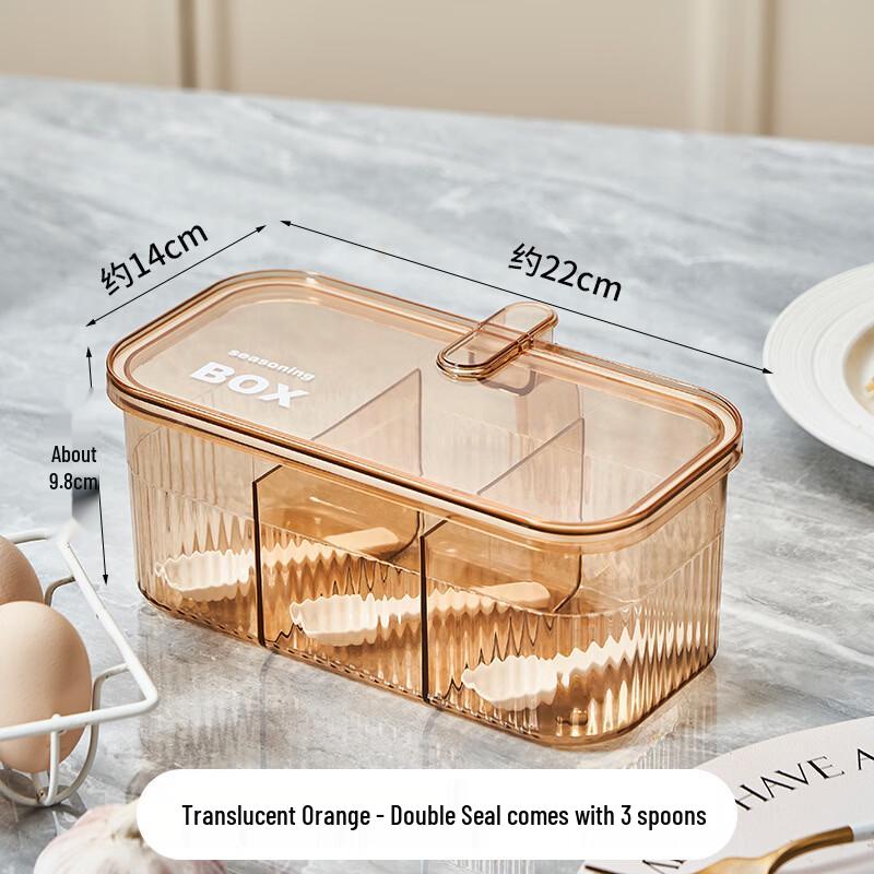 Ruhan Dual-Seal Multi-Compartment Spice Box Set