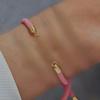 Adjustable Milan Style Colorful Bracelet - Red Rope, Handcrafted DIY Design