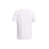 Under Armour Soft Comfortable Lightweight Short Sleeve Vintage Print Crew Neck T-Shirt Men Tops White 1383382-100