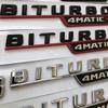 RSU1 2Pcs 3D ABS Car Fender Side Badge For Mercedes Benz E63s AMG W213 W212 W205 C63S V8 BITURBO 4MATIC Emblem Stickers Accessories