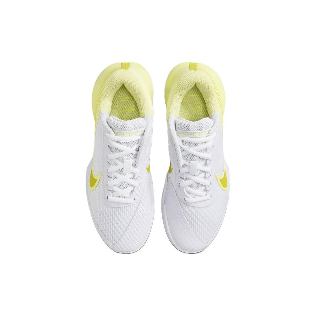 Nike Court Air Zoom Vapor Pro 2 HC Hvit Høy Spenning Dame Sneakers Lysende-Grønn DR6192-104
